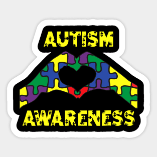 Autism Shirt Autism Awareness TShirt Love Is In Our Hands Sticker